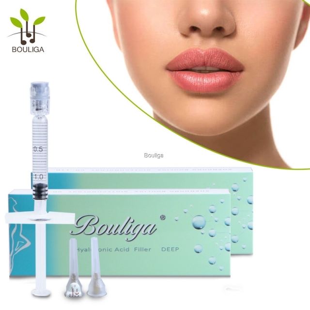 OEM Hyaluronic Acid Dermal Filler / Cross Linked HA Filler For Lips
