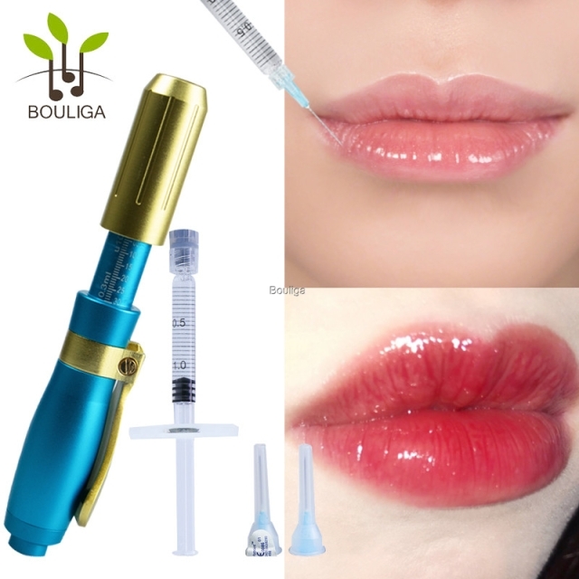 Stainless Steel Hyaluronic Acid Pen Golden Needleless Lip Filler Pen