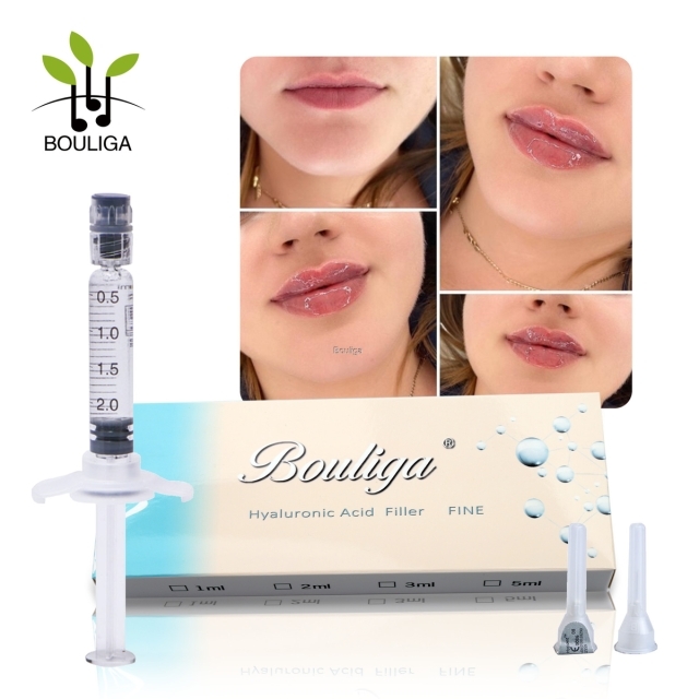 Bouliga Private Label Hyaluron Acid Serum moderate Price 2ml Hyaluronic Acid Dermal Filler for Lips